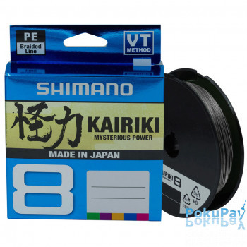Шнур Shimano Kairiki 8 PE (Steel Gray) 150m 0.19mm 12kg