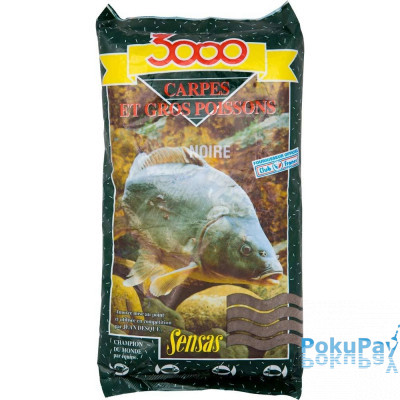 Sensas 3000 Club Carp &amp; Big Fish Black 1kg