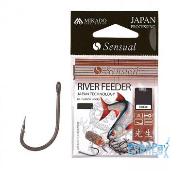 Гачок Mikado Sensual River Feeder №8 10шт. black nickel (HS800-8DB)