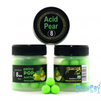 Grandcarp Amino Pop-Ups one-flavor Acid Pear (Кисла груша) 8mm 50шт (PUP346)