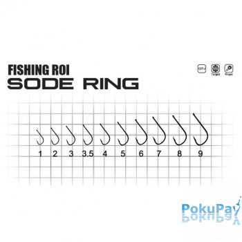Крючок Fishing ROI Sode-Ring №4 13шт (147-01-004)