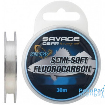 Флюорокарбон Savage Gear Semi-Soft Seabass 30m 0.29mm 4.79kg Clear